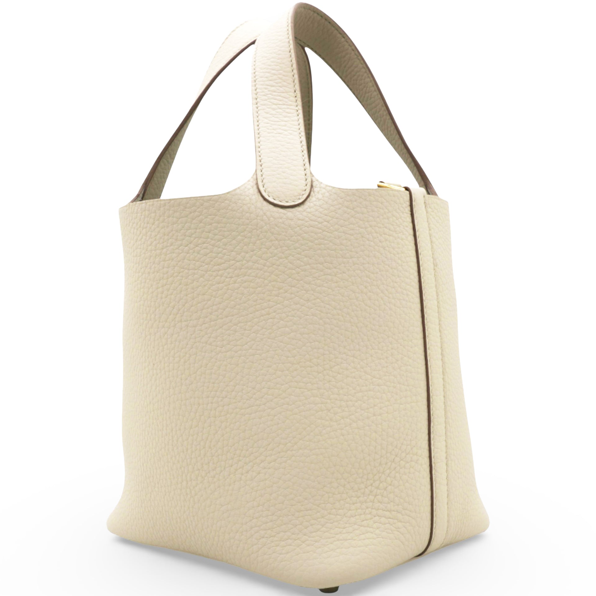 Hermes Taurillon Clemence Picotin Lock Beton