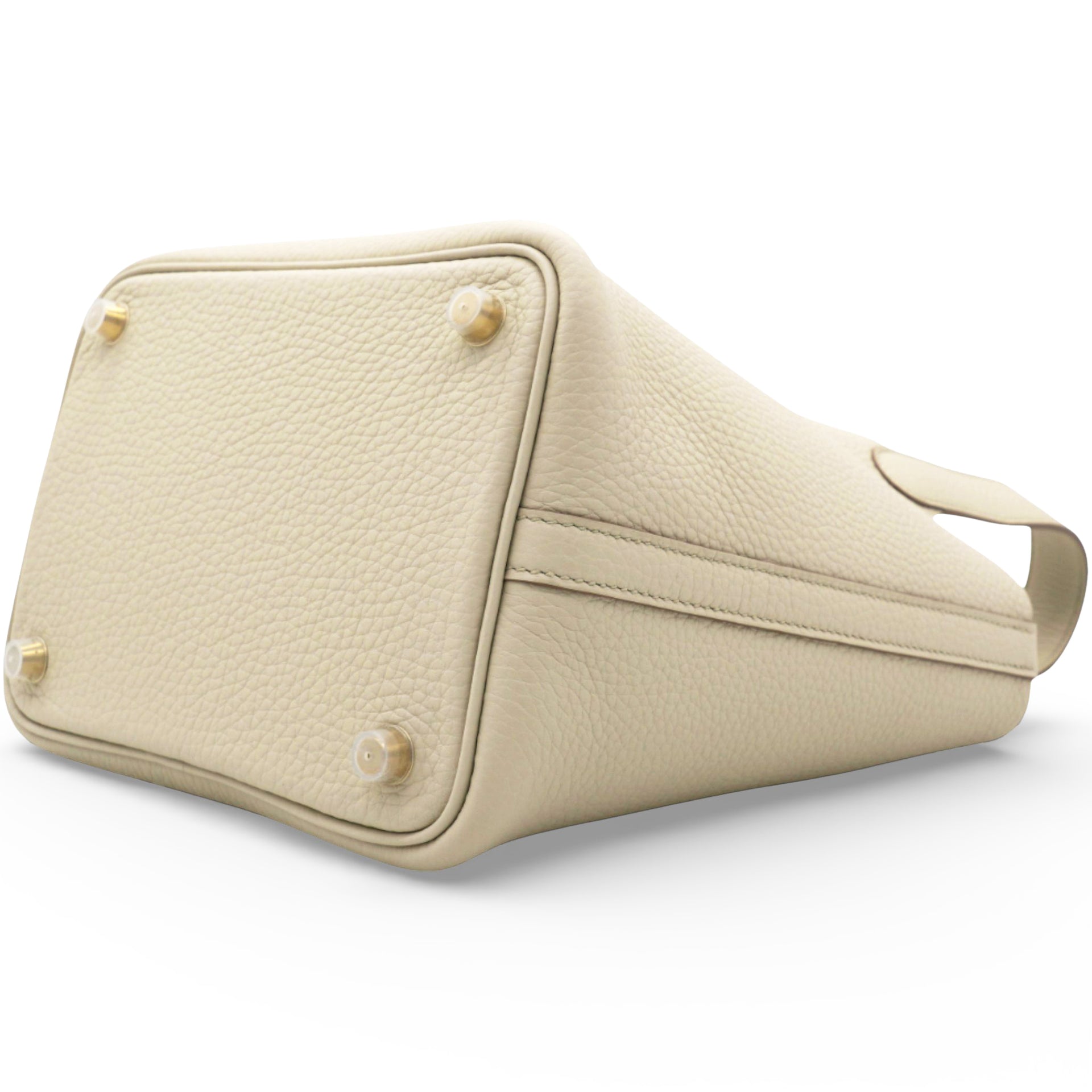 Hermes Taurillon Clemence Picotin Lock Beton