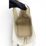 Hermes Taurillon Clemence Picotin Lock Beton