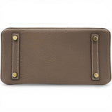 Hermes Togo Birkin 25 Etoupe Top Handles 
