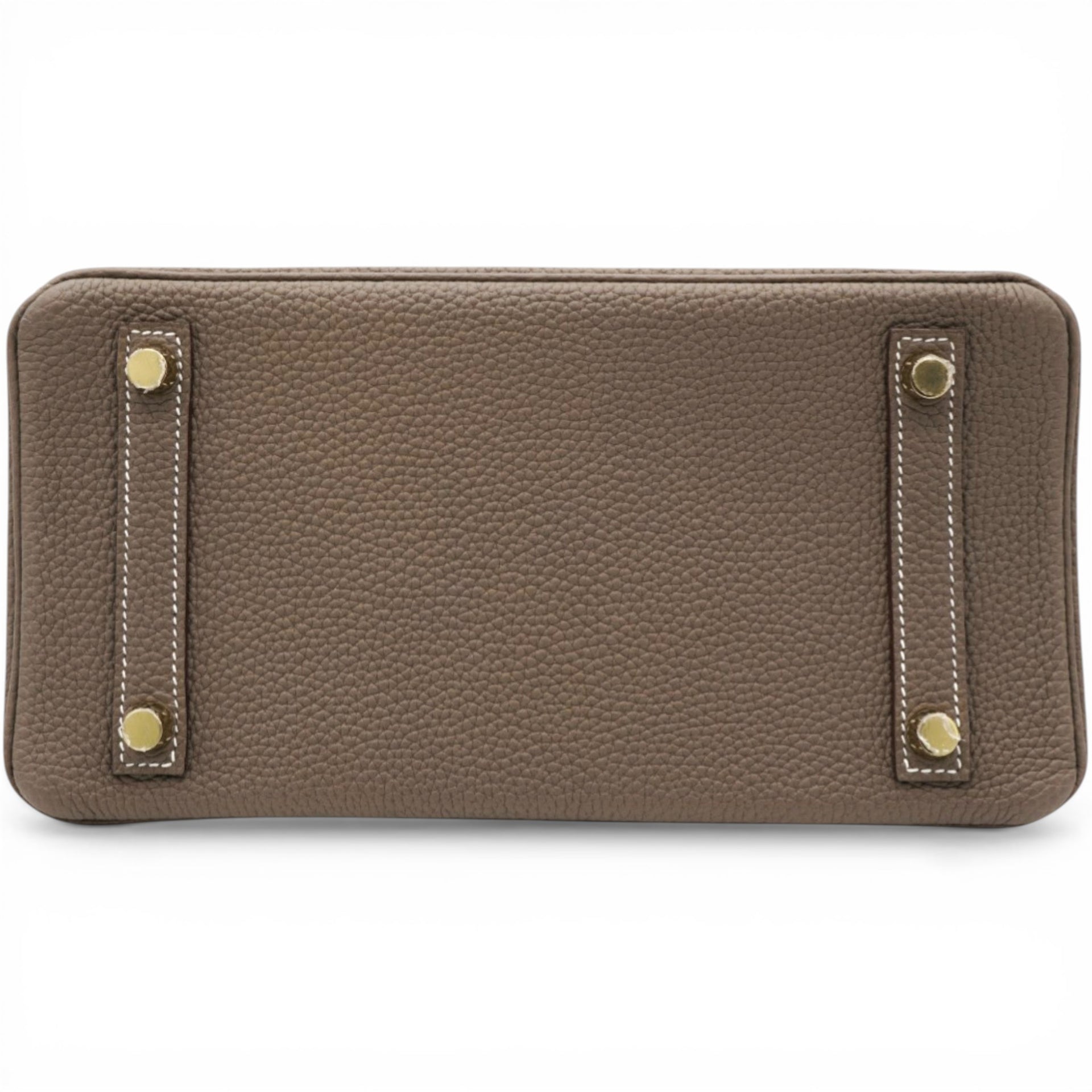 Hermes Togo Birkin 25 Etoupe Top Handles 