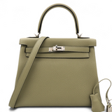 Hermes Togo Kelly Retourne 25 Q1 Sauge 