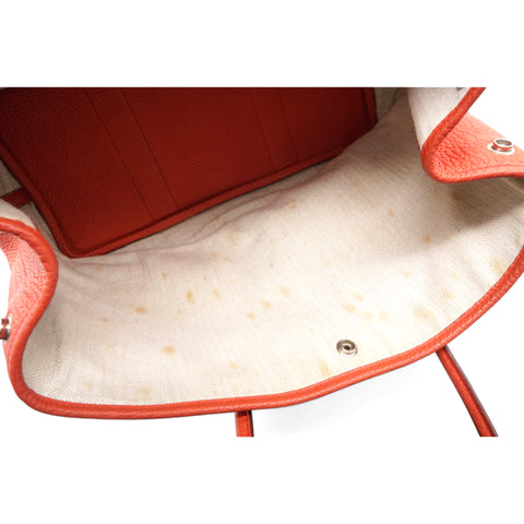  Hermes  Toile Negonda Garden Party 36 MM Orange 