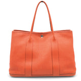  Hermes  Toile Negonda Garden Party 36 MM Orange