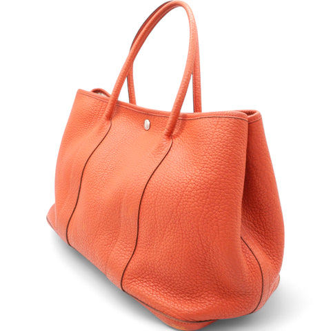  Hermes  Toile Negonda Garden Party 36 MM Orange 