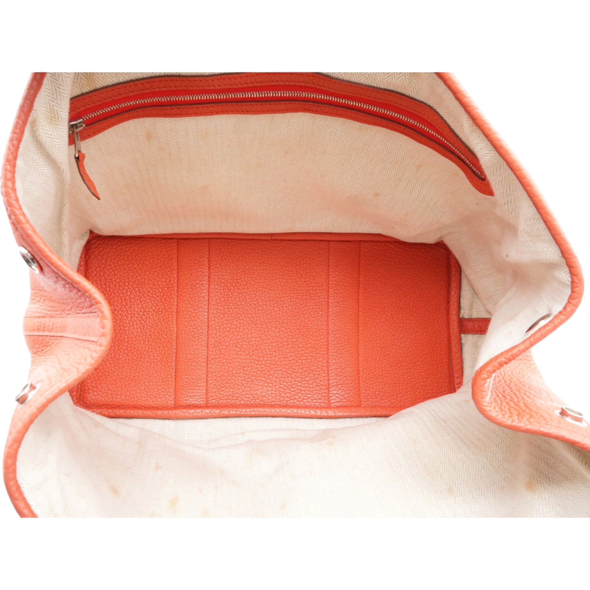  Hermes  Toile Negonda Garden Party 36 MM Orange 