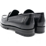 Hermes  Womens Faubourg Loafers Black Size 39 