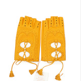 Hermès Yellow Leather Gloves Size6.5 