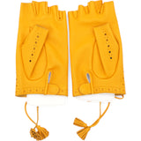Hermes Yellow Leather Gloves Size6.5 