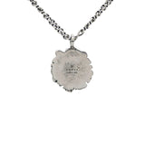 Lion Head Necklace in Silver Metal Silvery