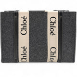 Felt Medium Woody Ribbon Tote Cashmere Grey