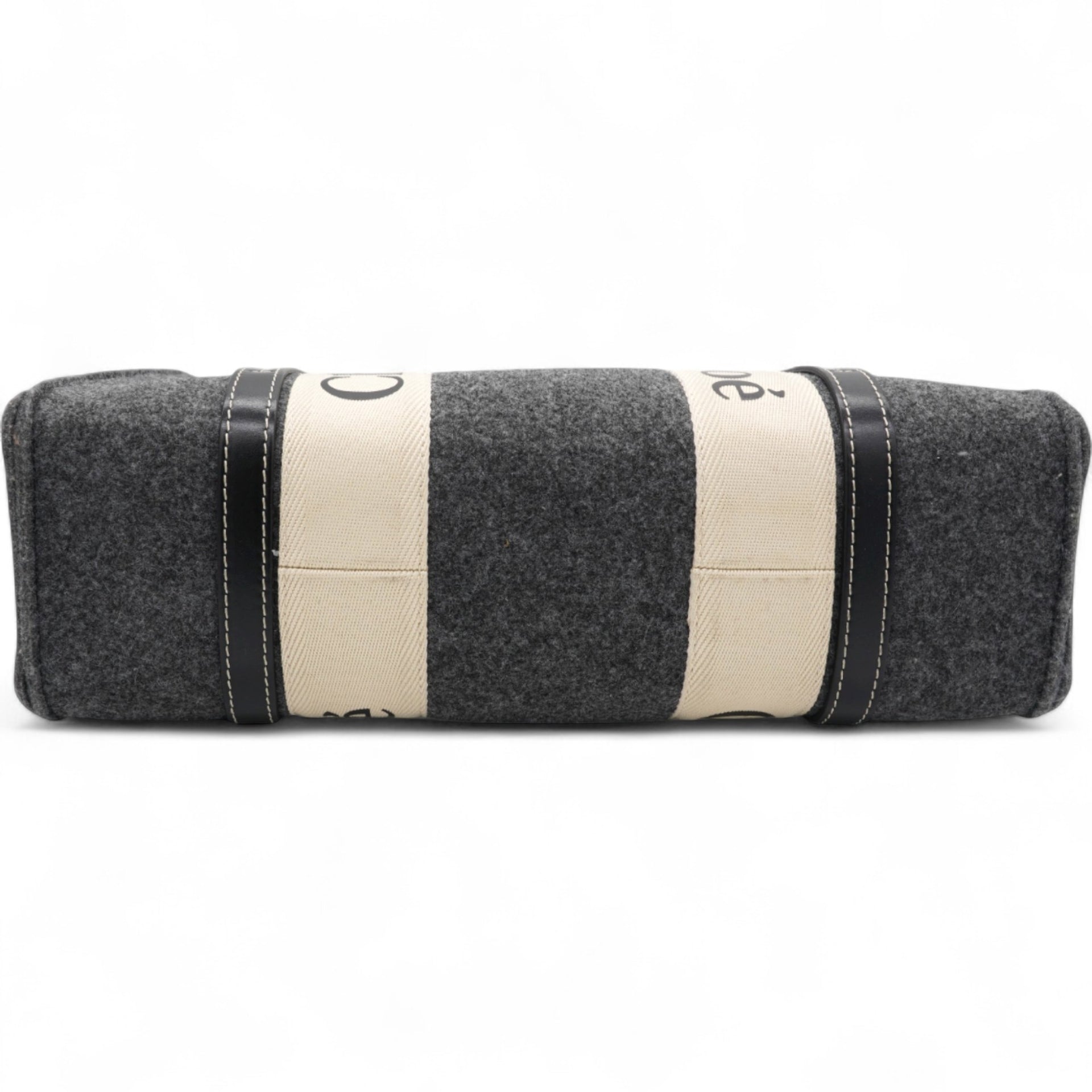 Felt Medium Woody Ribbon Tote Cashmere Grey