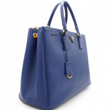 Saffiano Galleria Double Zip Tote Bluette Navy