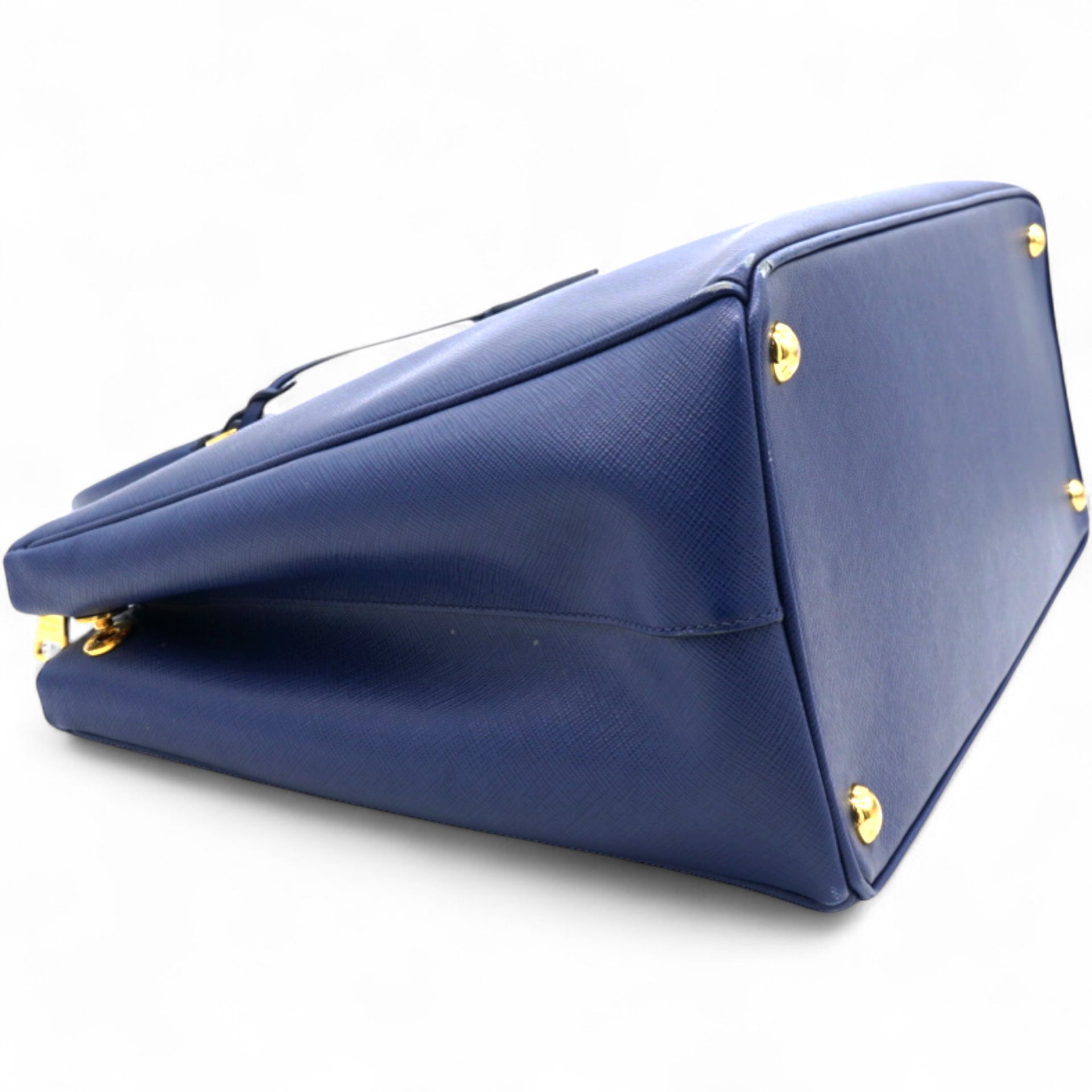 Saffiano Galleria Double Zip Tote Bluette Navy