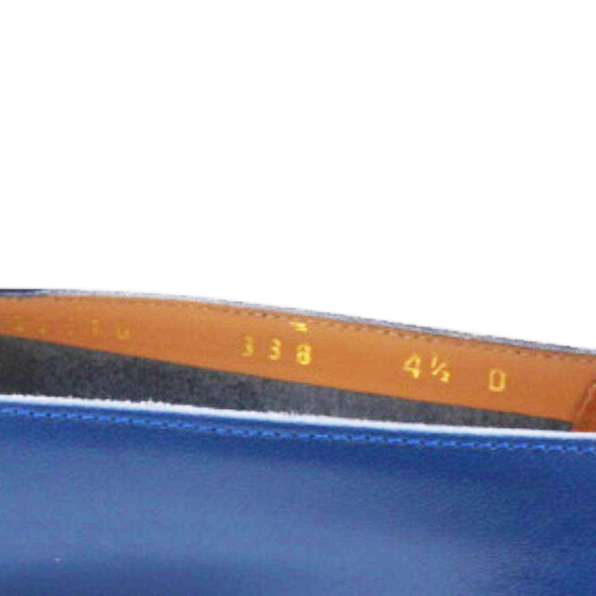 Navy Blue Leather Vara Pumps Size4.5/35