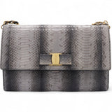 Grey Python Woc Ginny Crossbody Bag