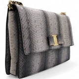 Grey Python Woc Ginny Crossbody Bag