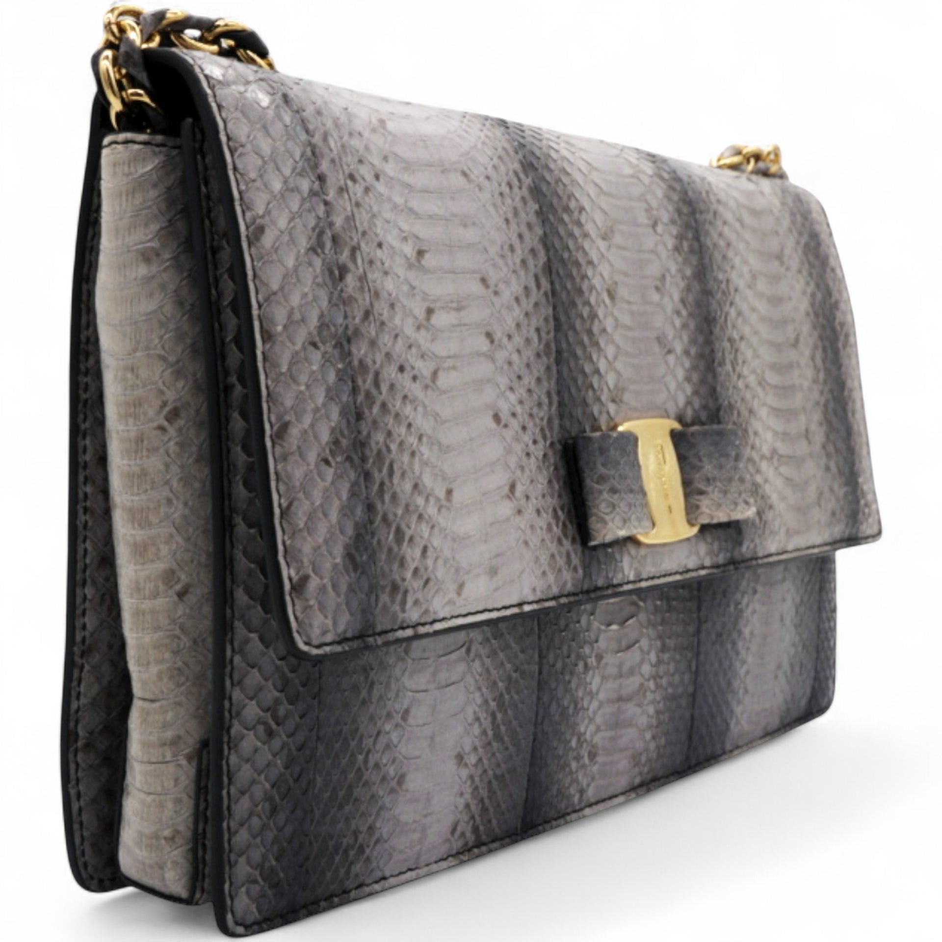 Grey Python Woc Ginny Crossbody Bag
