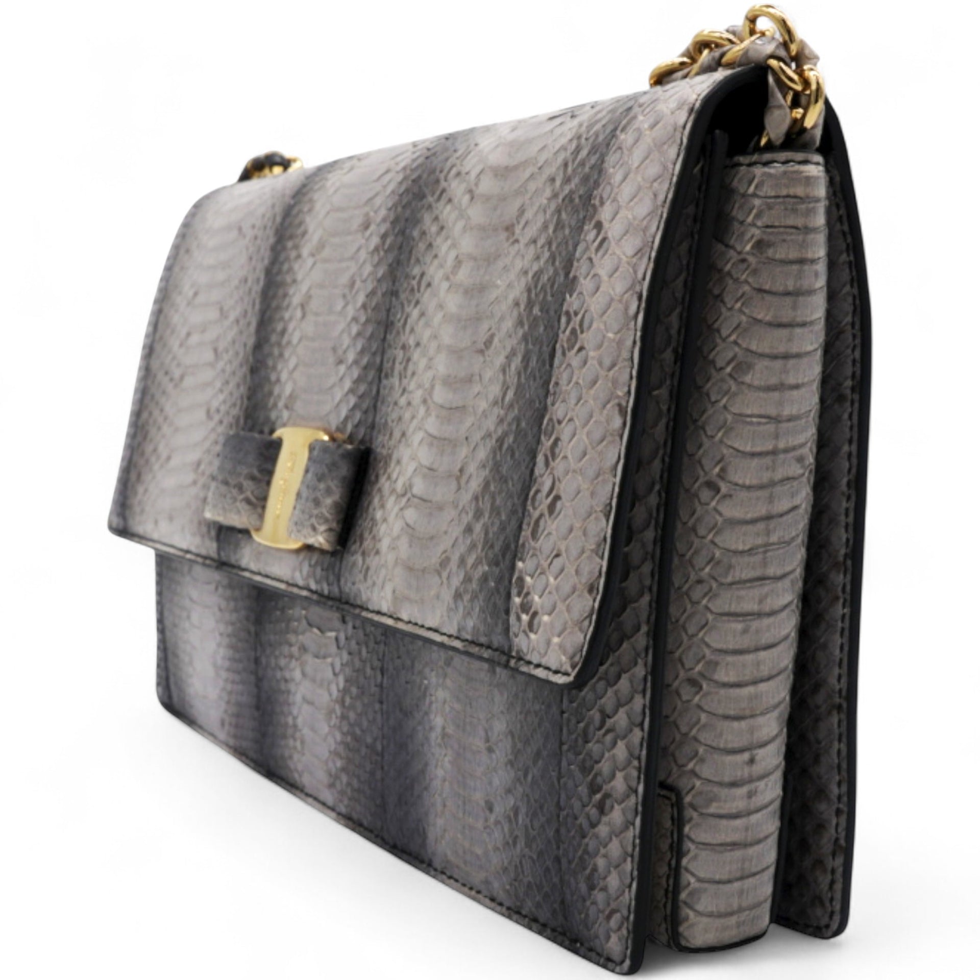 Grey Python Woc Ginny Crossbody Bag