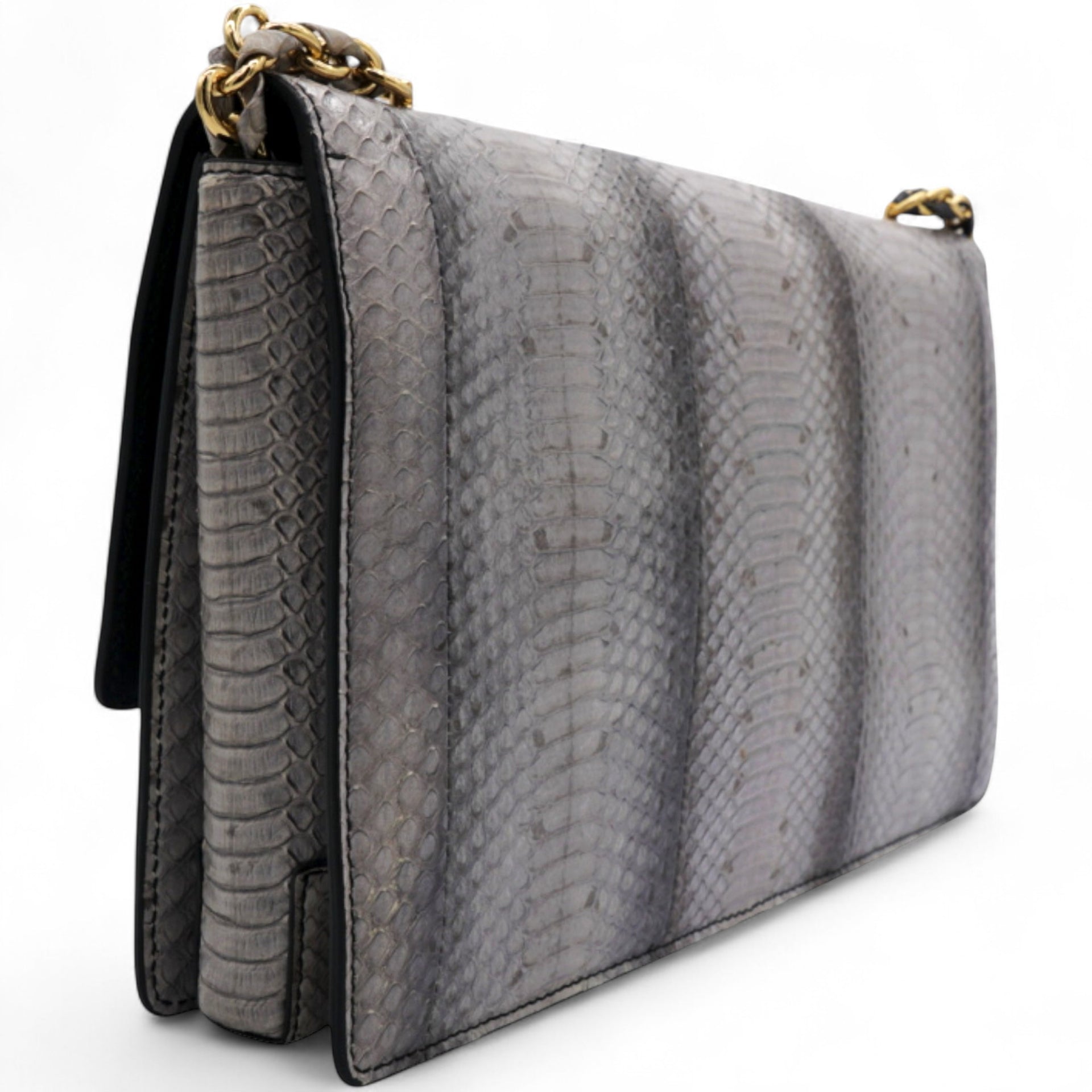 Grey Python Woc Ginny Crossbody Bag