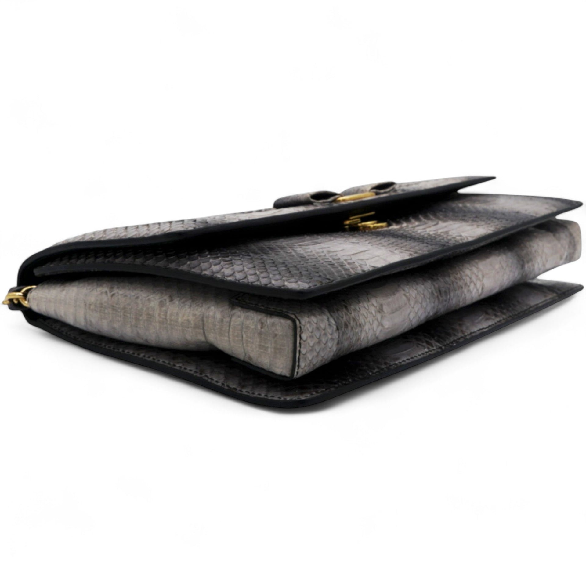 Grey Python Woc Ginny Crossbody Bag