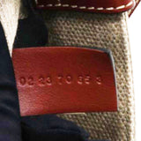 Cotton Mini Woody Ribbon Tote With Strap Brown