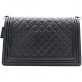 Stitched New Medium Boy Flap Black