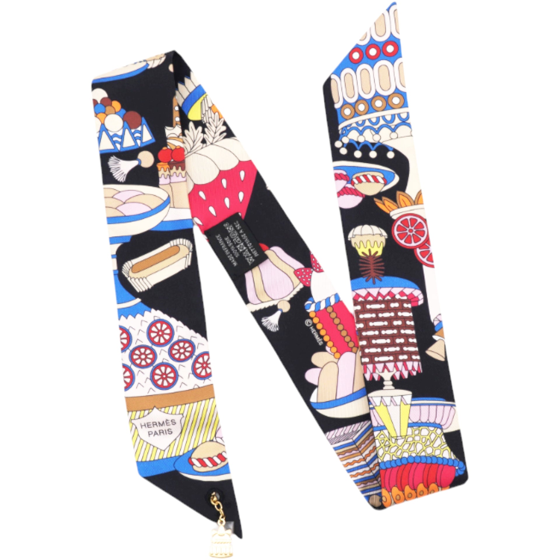 Silk La Patisserie Francaise Charms Twilly Charms Black White Bleu