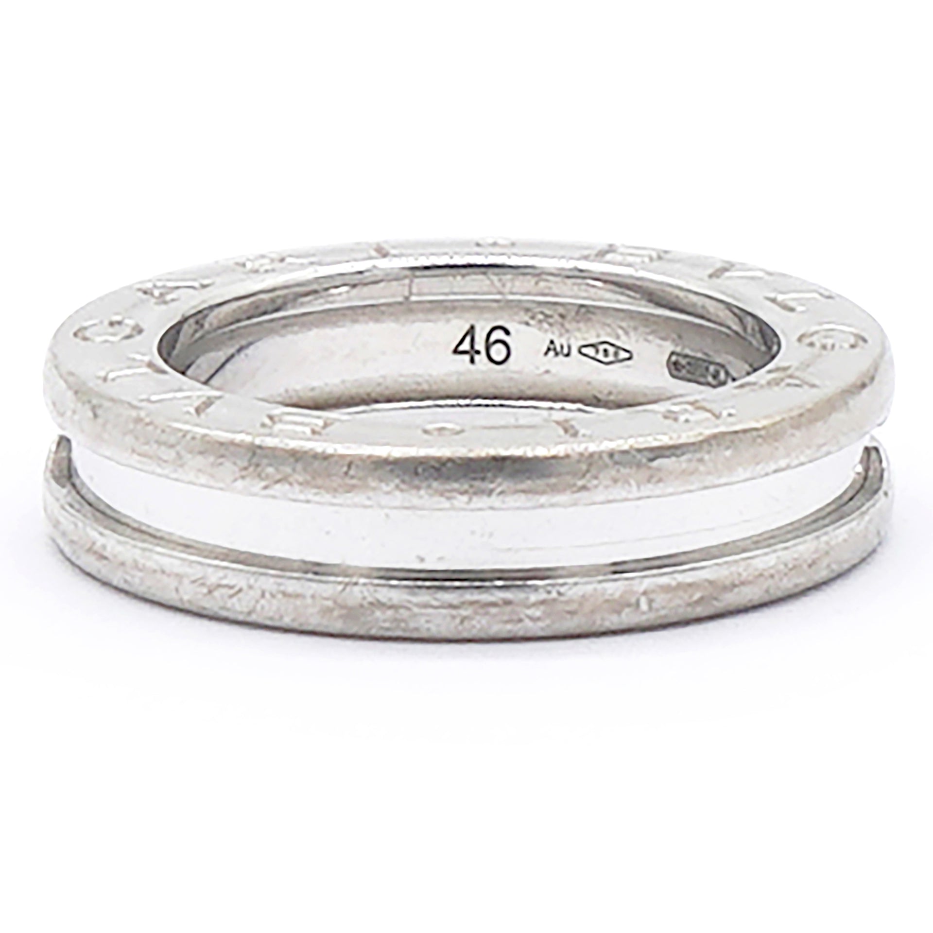 18K White Gold B.Zero1 One-Band Ring Size46