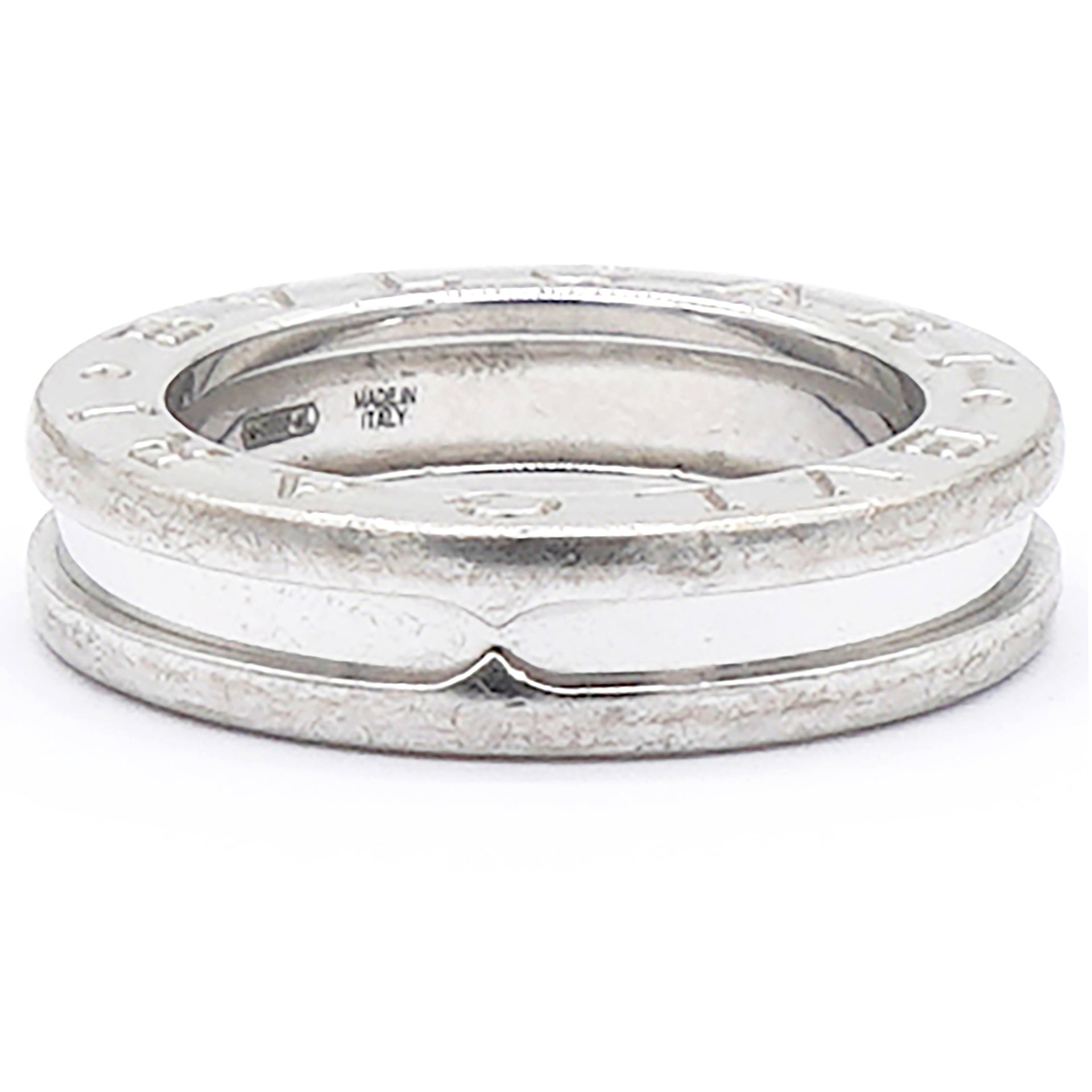 18K White Gold B.Zero1 One-Band Ring Size46