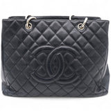 Vintage Caviar Quilted Grand Shopping Tote GST Black