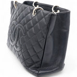 Vintage Caviar Quilted Grand Shopping Tote GST Black