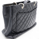 Vintage Caviar Quilted Grand Shopping Tote GST Black