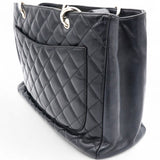 Vintage Caviar Quilted Grand Shopping Tote GST Black