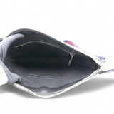 GG Supreme Monogram Appia Web Flat Messenger Bag Black Grey