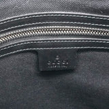 GG Supreme Monogram Appia Web Flat Messenger Bag Black Grey