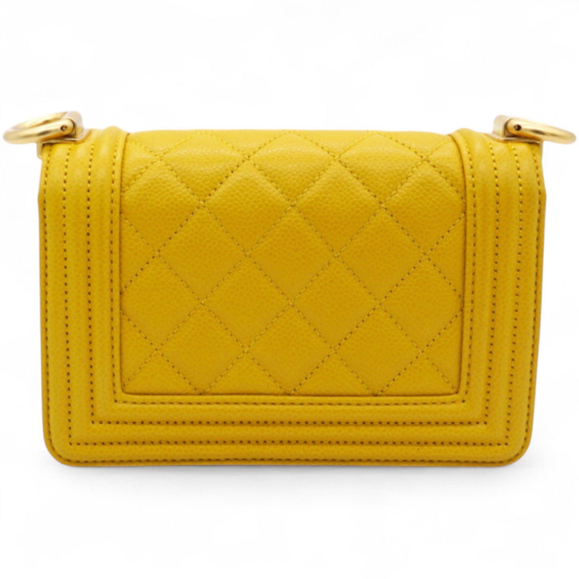 Quilted Micro Boy Flap Yellow