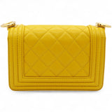 Quilted Micro Boy Flap Yellow