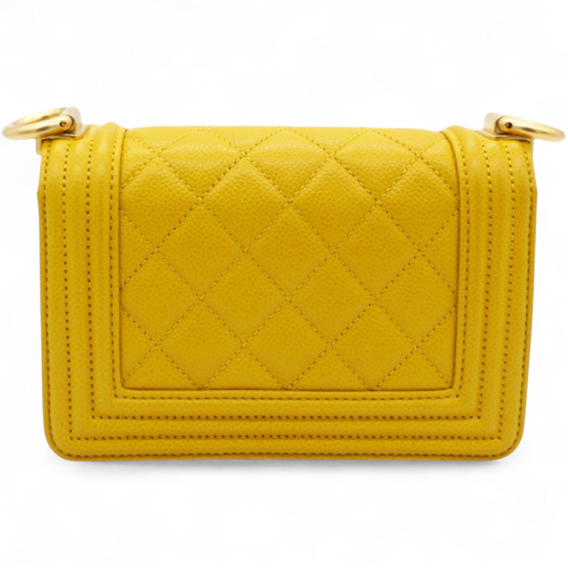 Quilted Micro Boy Flap Yellow