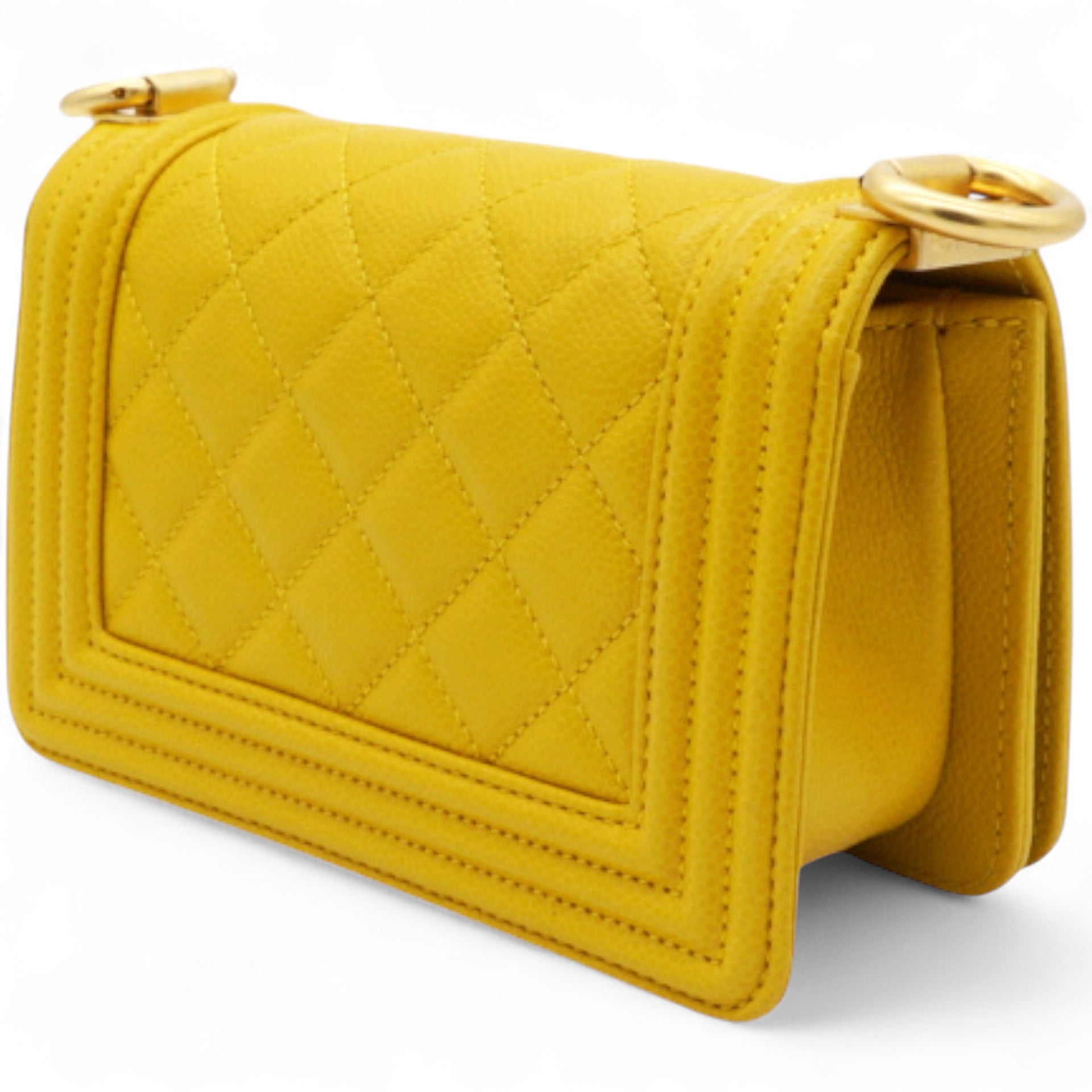 Quilted Micro Boy Flap Yellow
