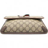 GG Supreme Monogram Neo Vintage Web Belt Bag Brown