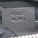 GG Supreme Monogram Appia Web Flat Messenger Bag Black Grey