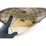 GG Supreme Monogram Neo Vintage Web Belt Bag Brown