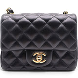 Mini Square Flap Bag Black