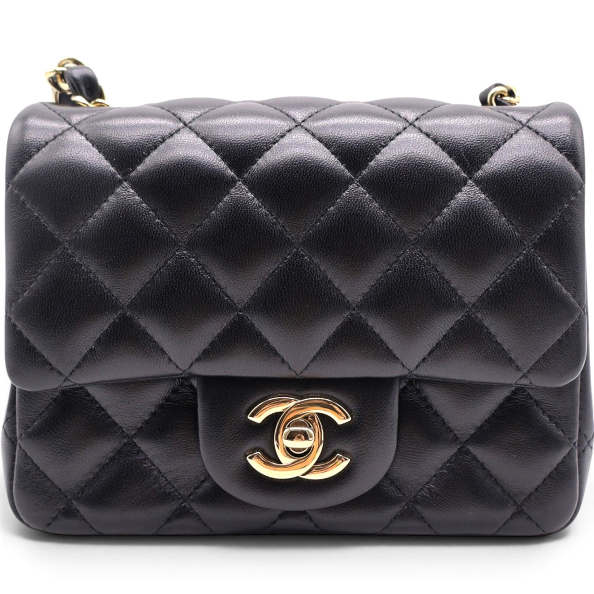 Mini Square Flap Bag Black