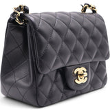 Mini Square Flap Bag Black