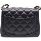 Mini Square Flap Bag Black