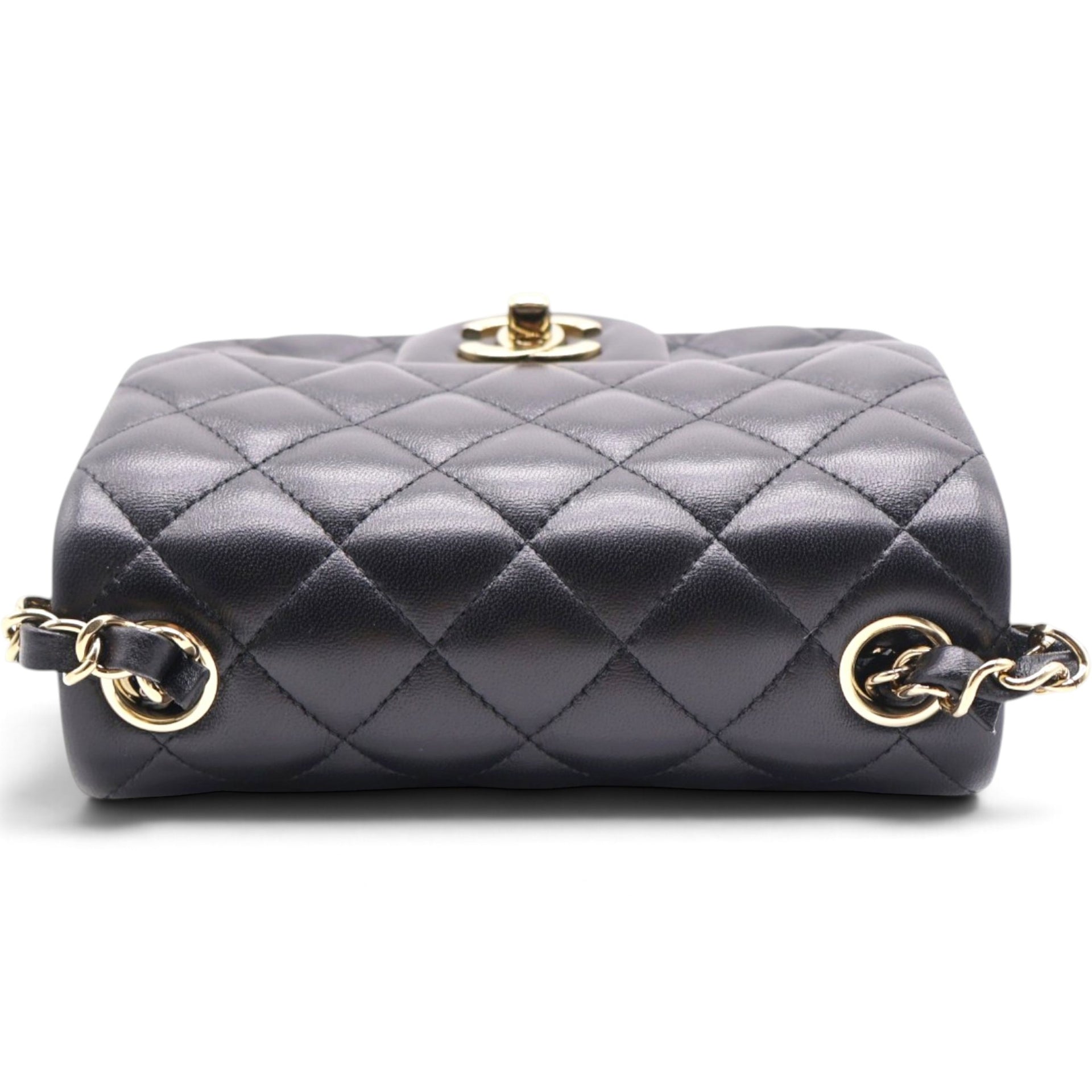 Mini Square Flap Bag Black