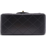 Mini Square Flap Bag Black