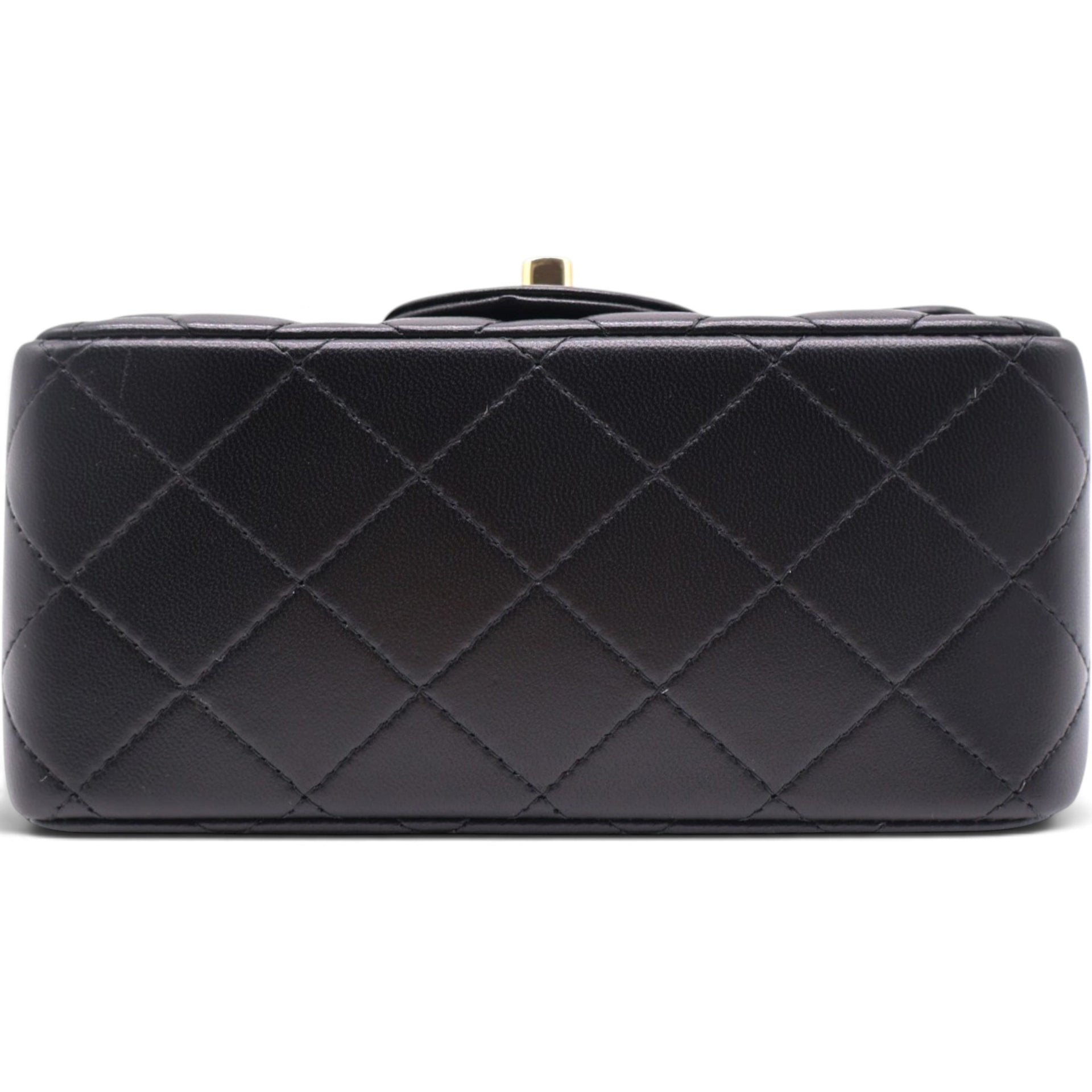 Mini Square Flap Bag Black